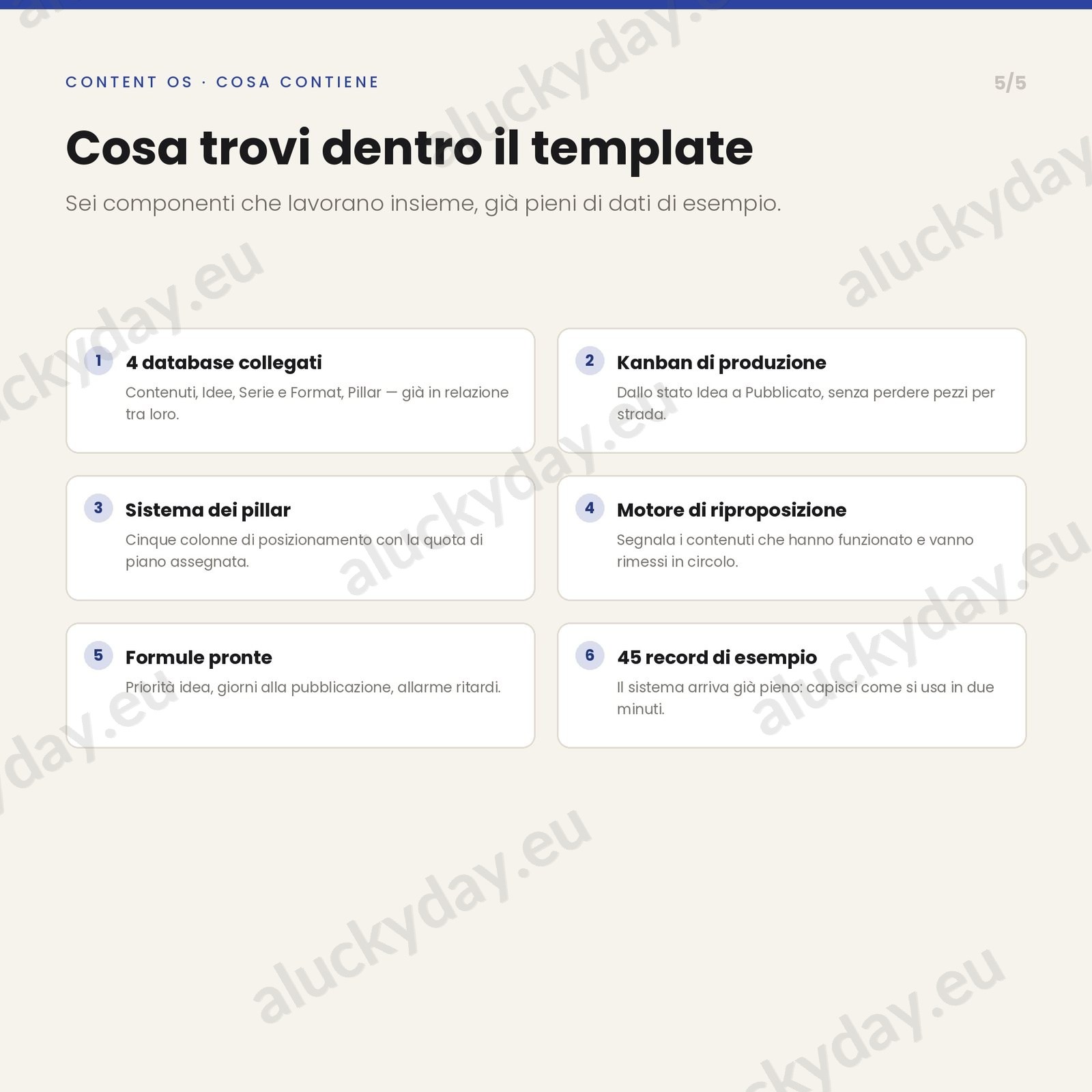 Content os — cosa contiene