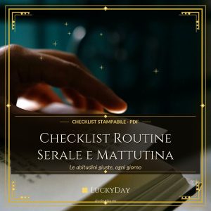Checklist Routine Serale e Mattutina — Stampabile (PDF)