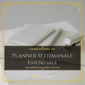 Planner Settimanale Essenziale — Stampabile (PDF)