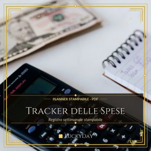 Tracker delle Spese — Registro settimanale stampabile (PDF)